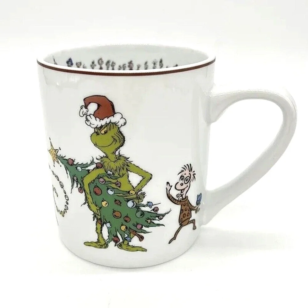 Williams-Sonoma Dr Suess coffee tea mug Grinch Who Stole Christmas ceramic 2020